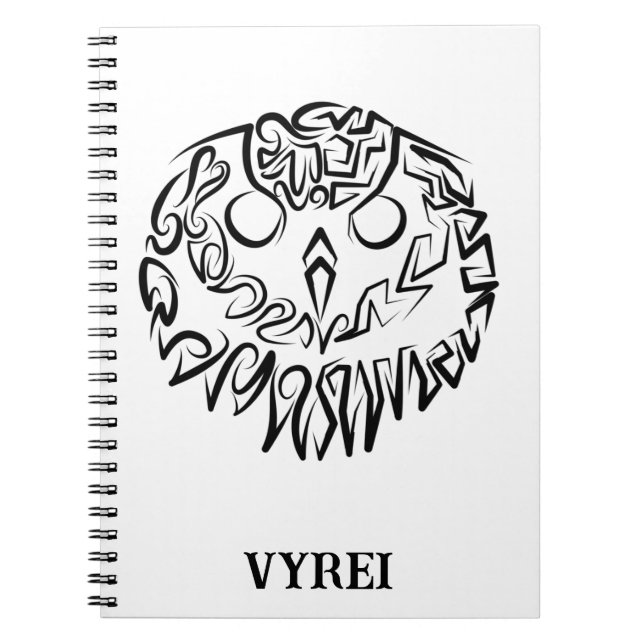 Caderno Espiral Coruja Branca e Negra (Frente)