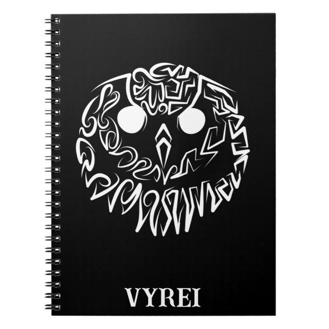 Caderno Espiral Coruja Branca e Negra (Frente)