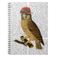 Coruja com Style Bowler Hat Steampunk