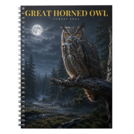 Caderno Espiral Coruja-de-chifres Bosque ANIMAIS