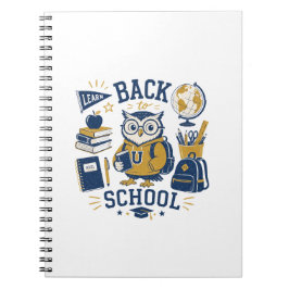 Caderno Espiral Coruja de Volta às Aulas Faculdade