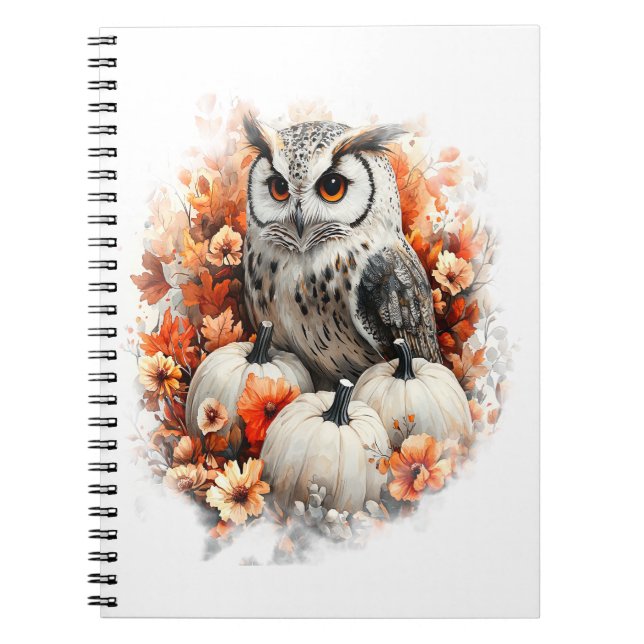Caderno Espiral Coruja - Pumpkin (Frente)