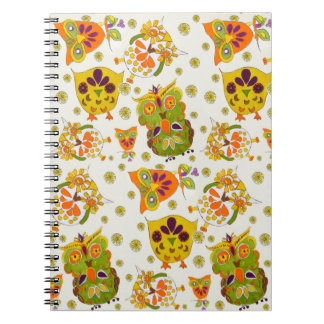 Caderno Espiral corujas
