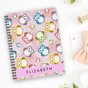 Caderno Espiral Corujas Bonitas, Padrões De Coruja, Corujas Colori