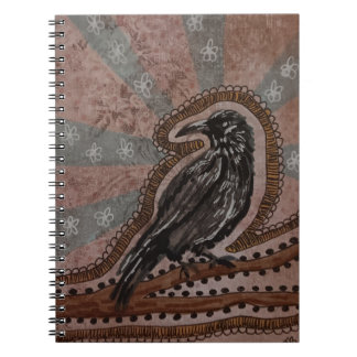 Caderno Espiral Corvo Abstrato