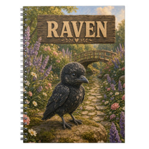 Caderno Espiral Corvo Cute Baby Conto de Fadas Berçário Animal