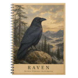 Caderno Espiral Corvo Northern Wilderness VINTAGE