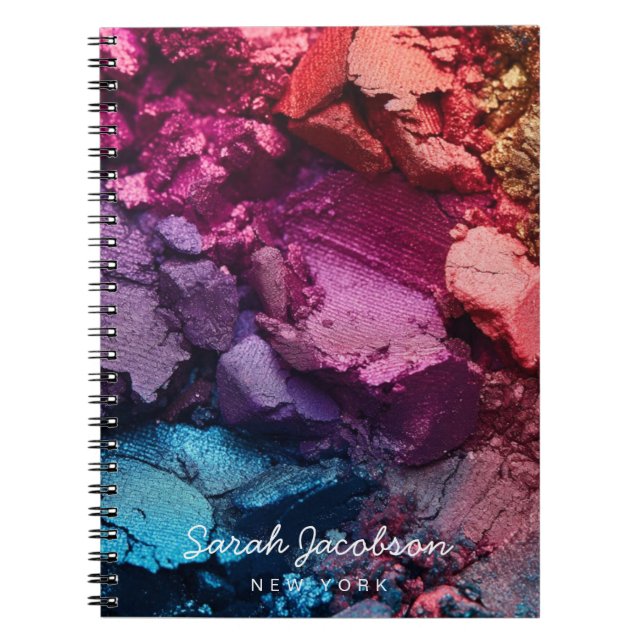 Caderno Espiral Cosméticos de Luxo Cosmetologista Sombra para Olho (Frente)