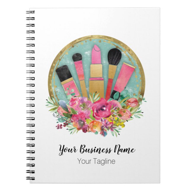 Caderno Espiral Cosmetólogo Beleza Stylist Artista Makeup (Frente)