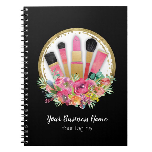 Caderno Espiral Cosmetólogo Beleza Stylist Artista Makeup (Frente)