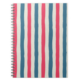 Caderno Espiral Cosmic Bloom Stripes