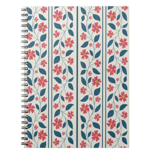 Caderno Espiral Cosmic Bloom Trailing Stripes (Frente)