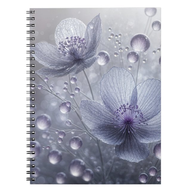 Caderno Espiral Cosmos Violet e Largas Dew (Frente)