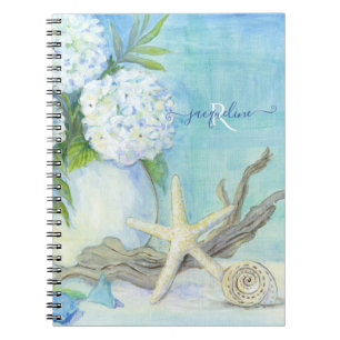 Caderno Espiral Costa Azul, Mar Branco