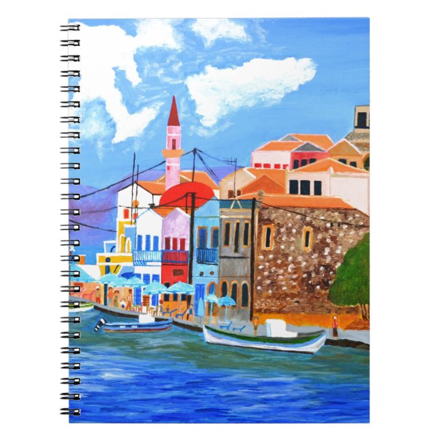 Caderno Espiral Costa grega (Frente)