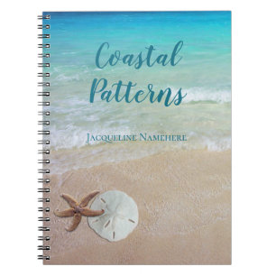 Caderno Espiral Costeleta de Starfish Dólar do Mar Tropical