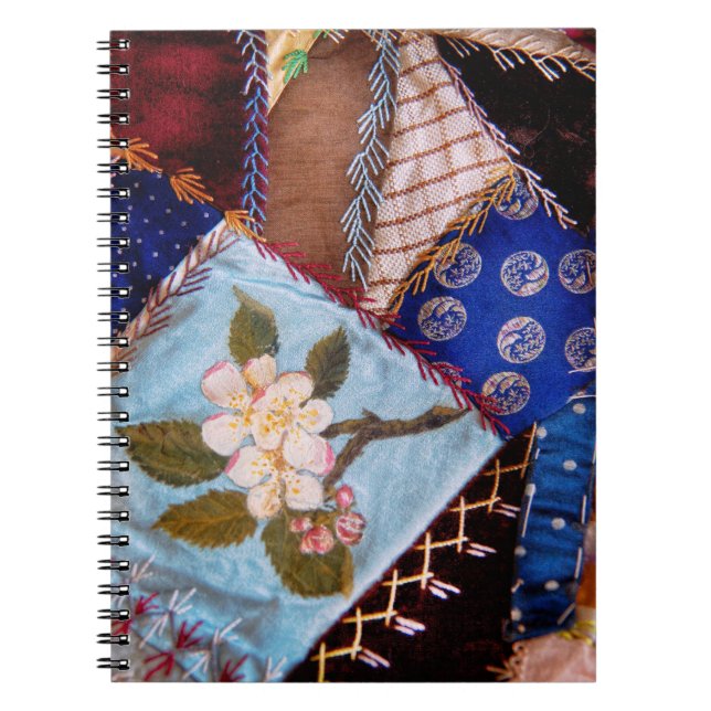 Caderno Espiral Costura - Patchwork - Cobertor da Vovó (Frente)