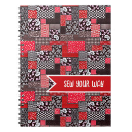 Caderno Espiral Costura Personalizada Remendo Costure ao Seu Gosto