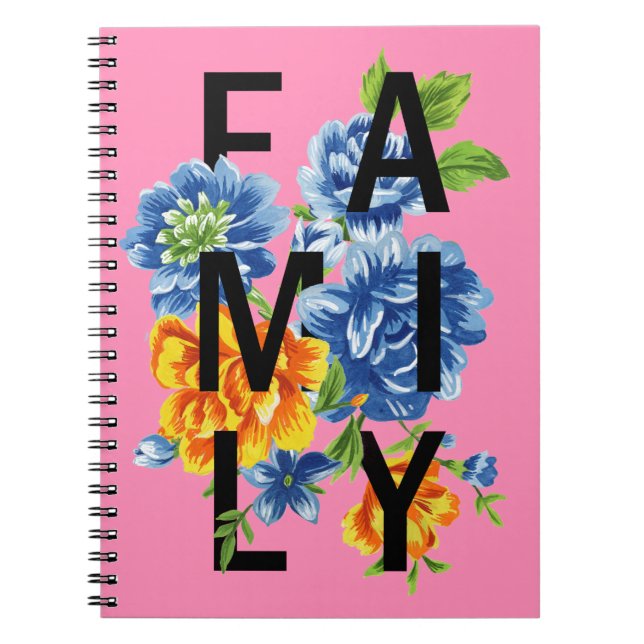 Caderno Espiral Cotação Família Floral (Frente)