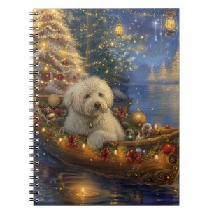 Caderno Espiral Coton De Tulear Natal Festivo Voyage