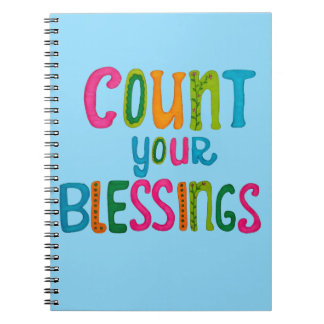 Caderno Espiral Count your Blessings