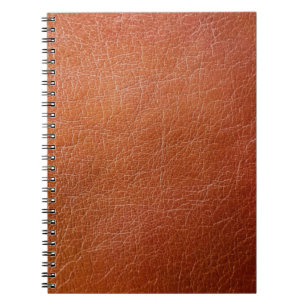Caderno Espiral Couro castanho
