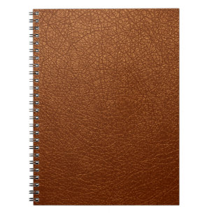Caderno Espiral Couro castanho