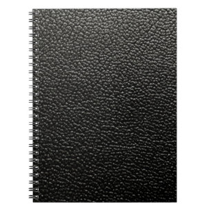 Caderno Espiral Couro preto