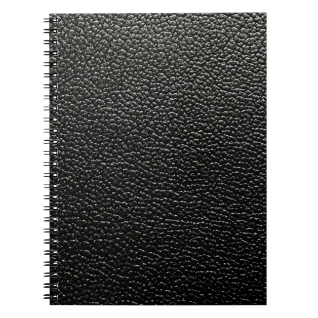 Caderno Espiral Couro preto (Frente)