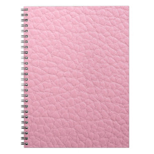 Caderno Espiral Couro rosado 