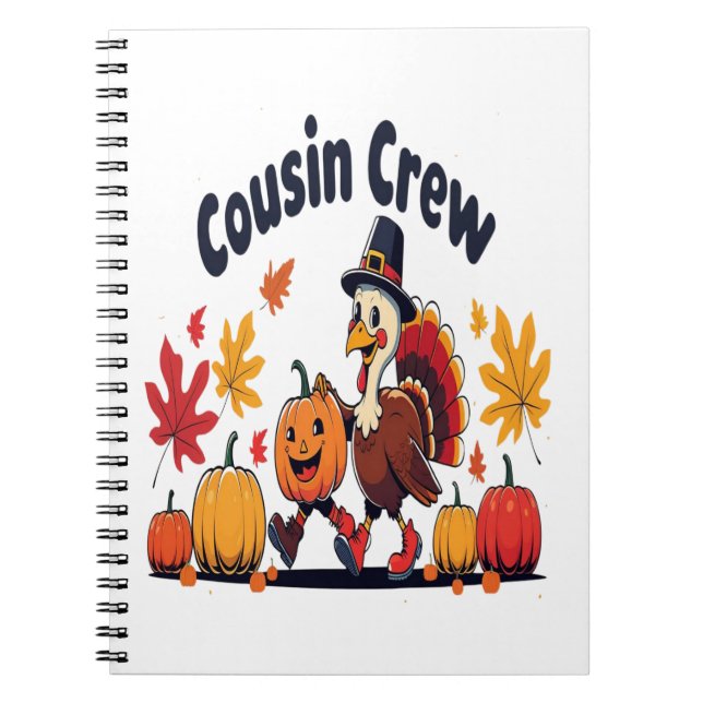 Caderno Espiral Cousin Crew Pumpkin (Frente)