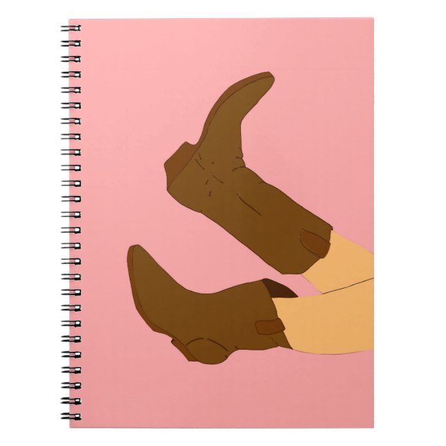 Caderno Espiral Cowboy Boots (Frente)
