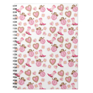 Caderno Espiral Cowgirl Disco Rosa