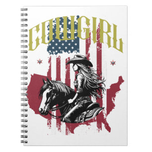 CADERNO ESPIRAL COWGIRL EUA