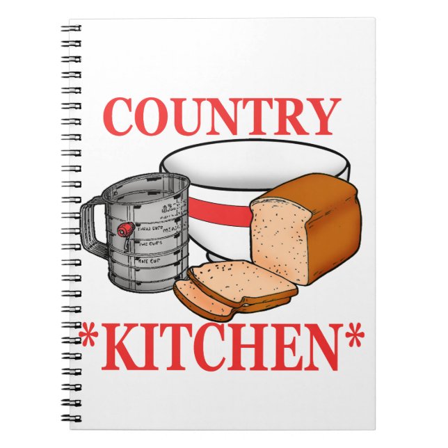 Caderno Espiral cozinha country 2 (Frente)