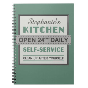 Caderno Espiral Cozinha - nome personalizado - notebook