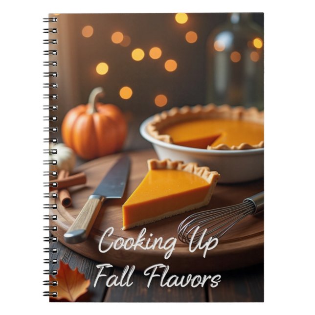 Caderno Espiral Cozinhando Sabores de Outono  (Frente)