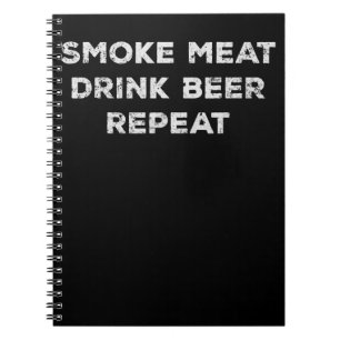 Caderno Espiral Cozinhe Carne Beba Cerveja Repita Amantes de Chu