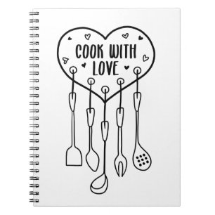 Caderno Espiral cozinheiro com amor