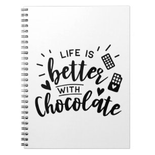 Caderno Espiral Cozinheiro de chocolate fresco Cozinheiro de choco