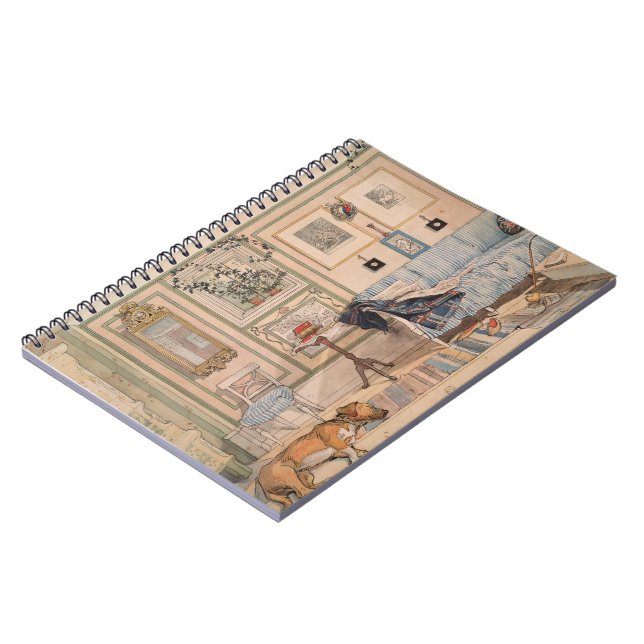 Caderno Espiral Cozy Corner (por Carl Larsson) (Left Side)