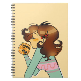 Caderno Espiral Cozy Morning Coffee Mood Art
