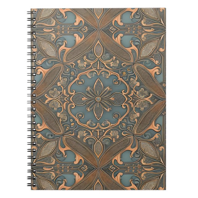 Caderno Espiral Cozy old pattern (Frente)