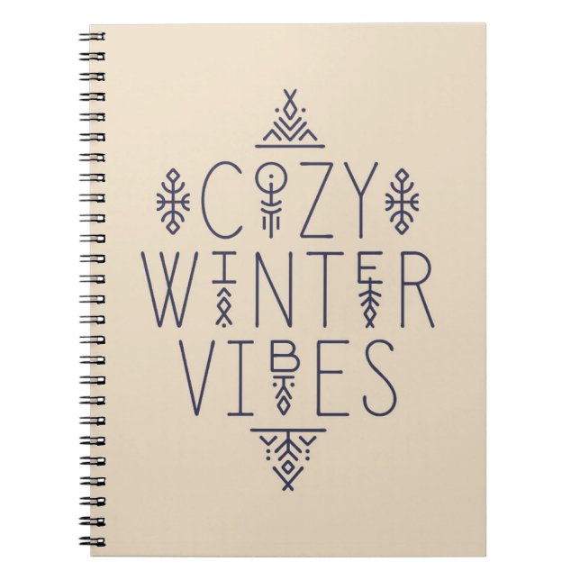 Caderno Espiral Cozy Winter Vibes Design (Frente)