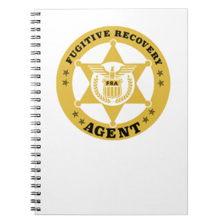 CADERNO ESPIRAL CRACHÁ FUGITIVO DO AGENTE DE RECUPERAÇÃO