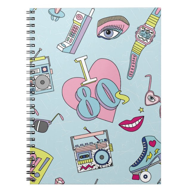 Caderno Espiral Crachás de patch retrorreflectores, padrão de esti (Frente)