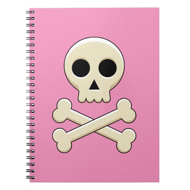 Caderno Espiral Crânio com Ossos (Frente)