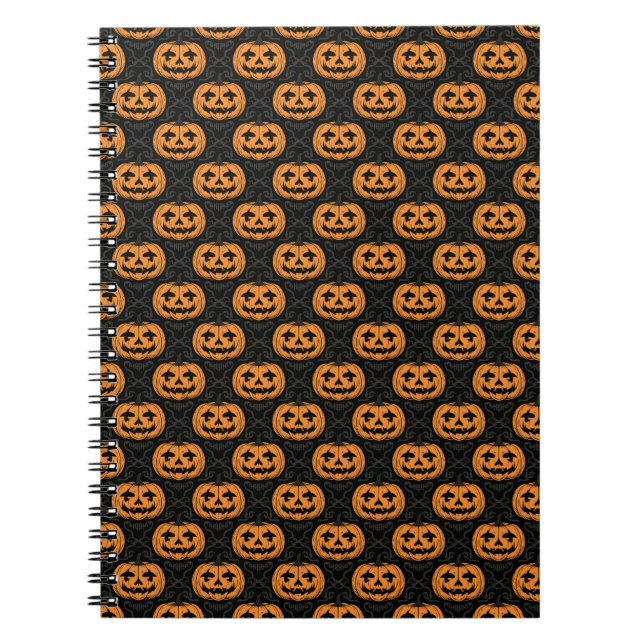 Caderno Espiral Crânio de Abóbora (Frente)