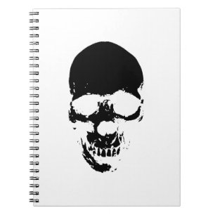 Caderno Espiral Crânio de Cobra Negra
