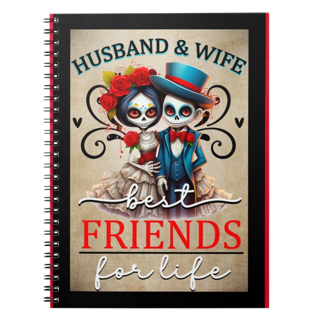 Caderno Espiral Crânio em Açúcar (Frente)